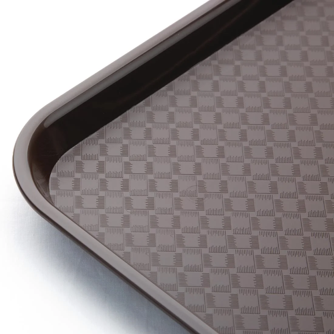 Kristallon Plastic Fast Food Tray Brown Small - Image 3