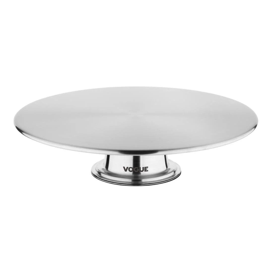Vogue Stainless Steel Rotating Cake Stand 30cm - Image 1