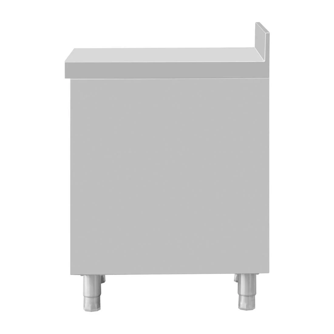 Vogue Stainless Steel 4 Drawer Workstation with 100mm Upstand - Image 4