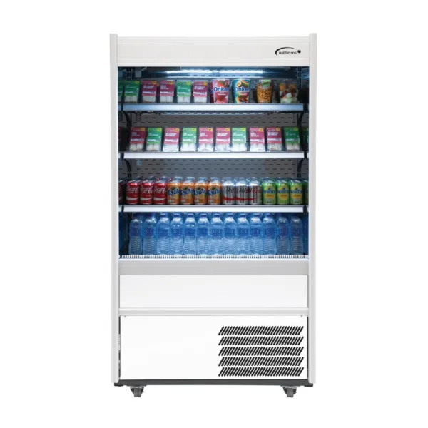 Williams Gem 960mm Slimline Multideck White with Nightblind R100-WCN