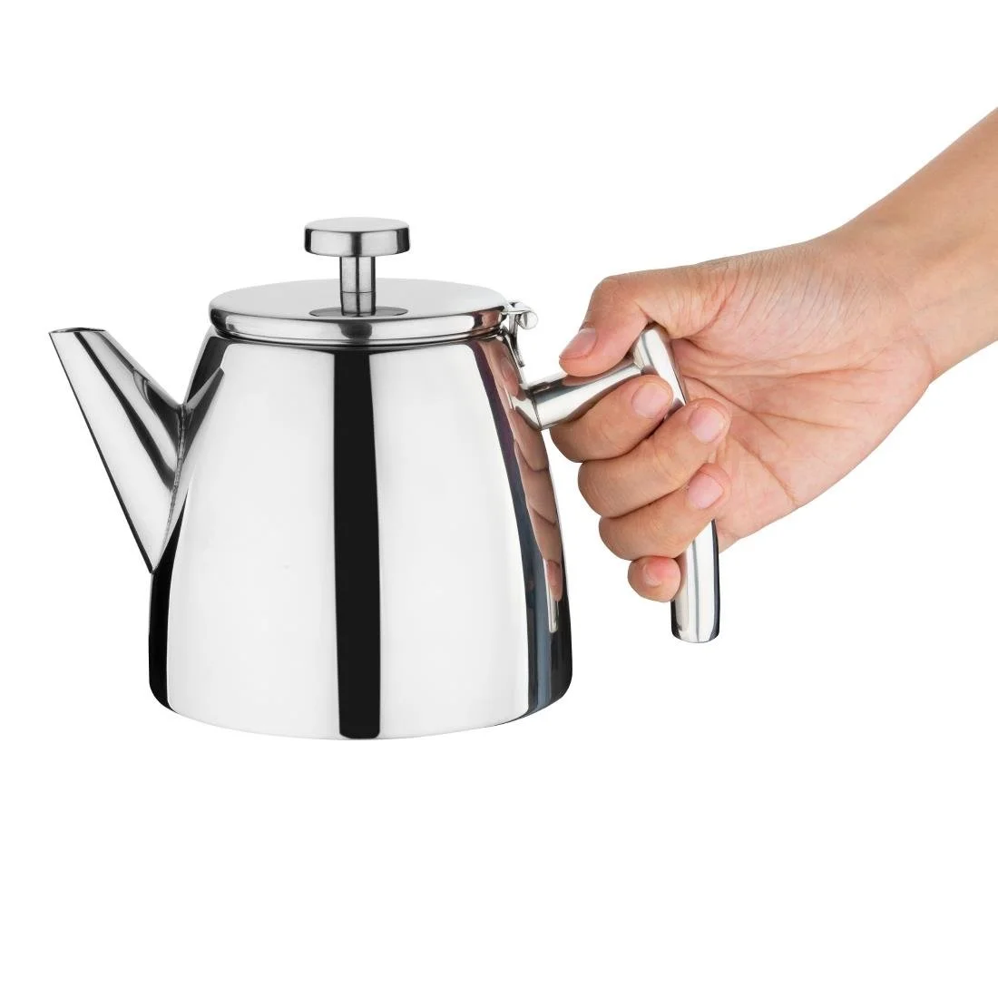 Olympia Conical Insulated Stainless Steel Teapot with Filter 600ml - Image 4