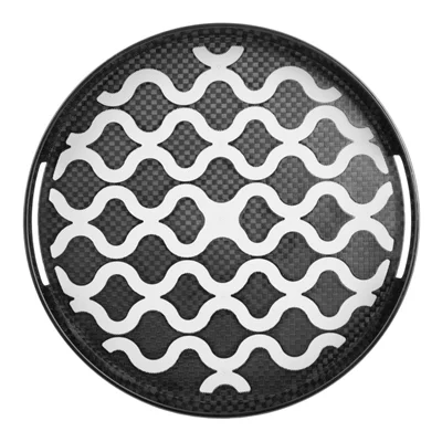 Olympia Kristallon PC Round Non Slip Tray with Handles 300mm - Image 8