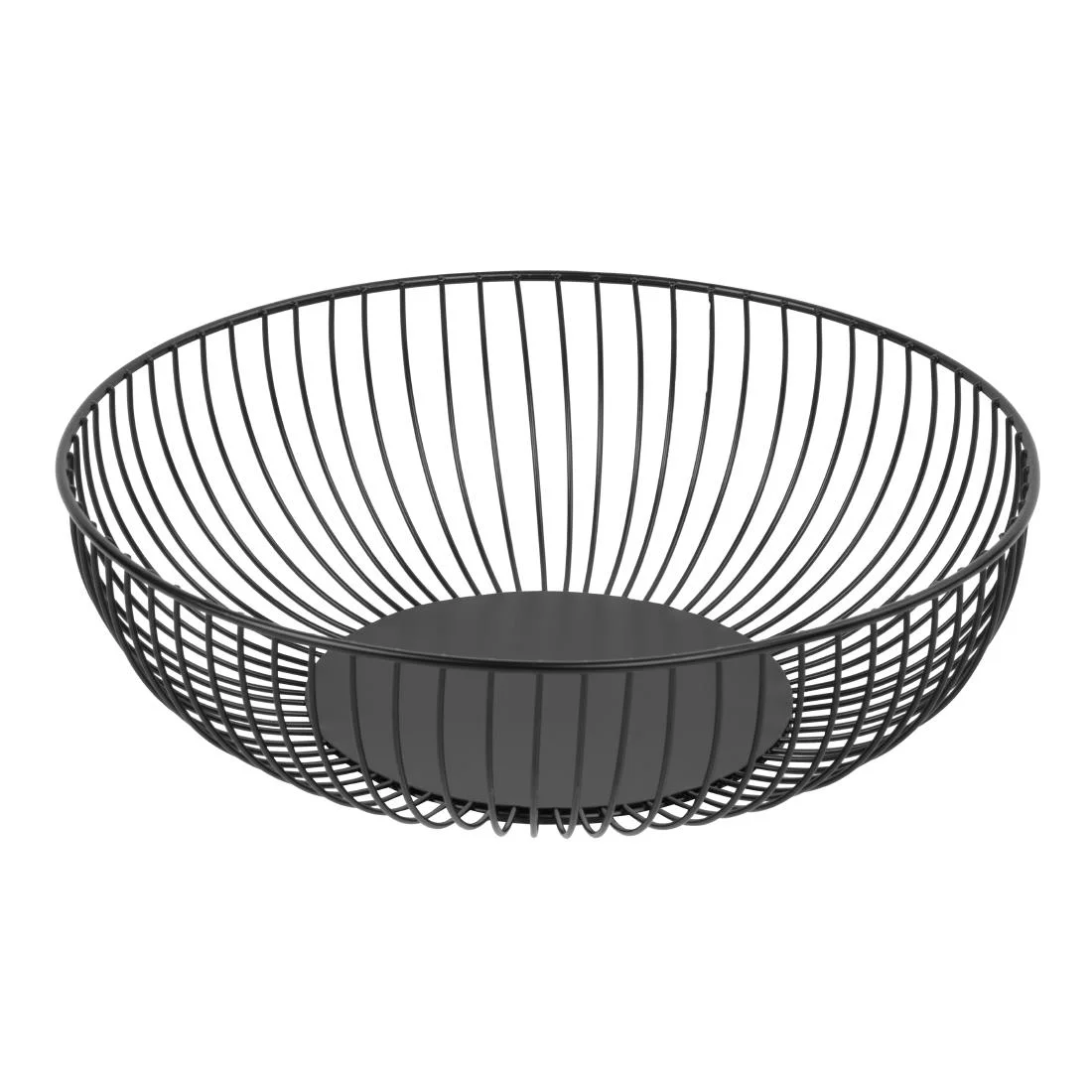 Olympia Wire Food Display Bowl Round Black 285x85mm - Image 1