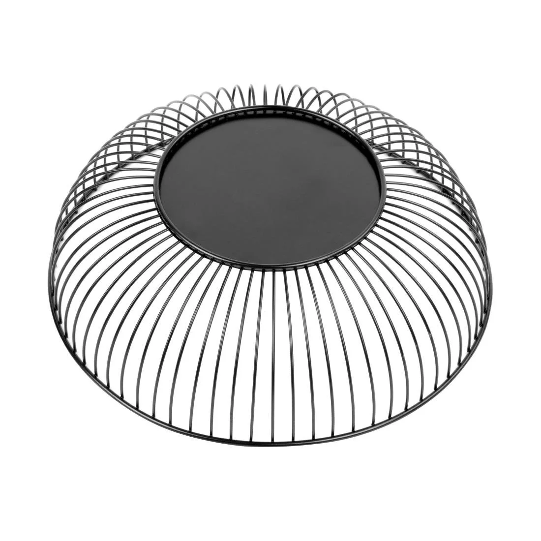 Olympia Wire Food Display Bowl Round Black 285x85mm - Image 3