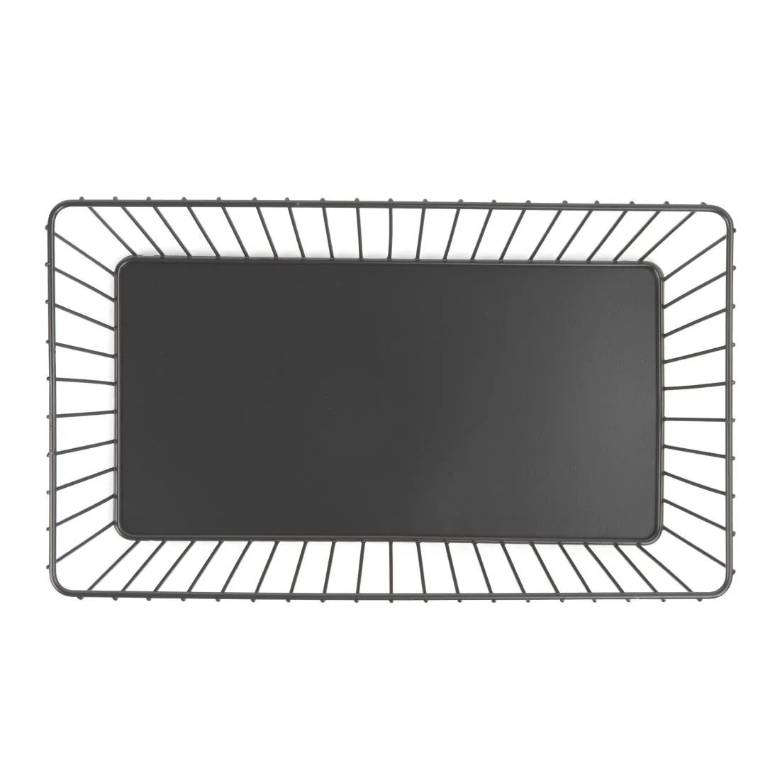 Olympia Wire Food Display Tray Rectangular Black 330x190x100mm - Image 7