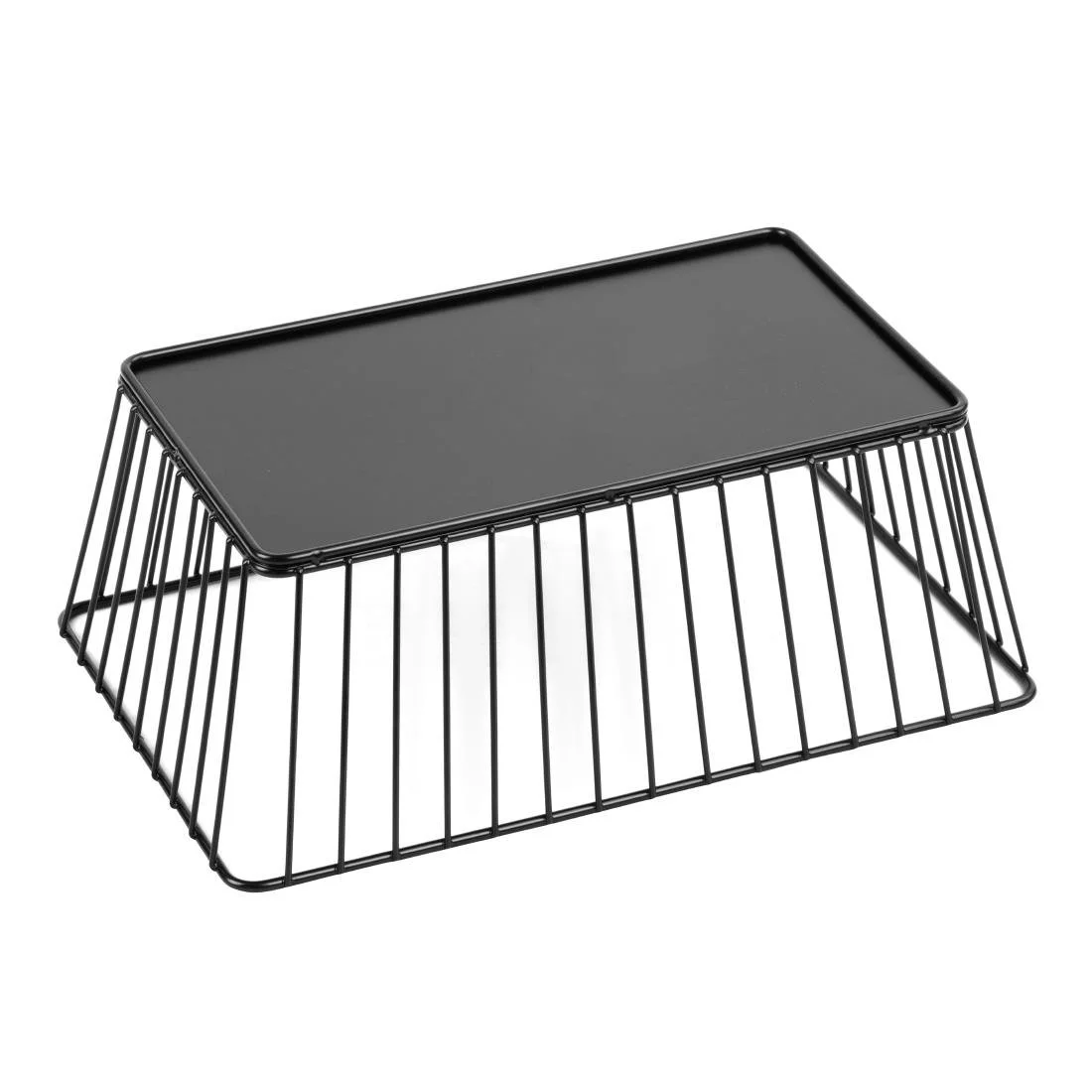 Olympia Wire Food Display Tray Rectangular Black 280x180x100mm - Image 6