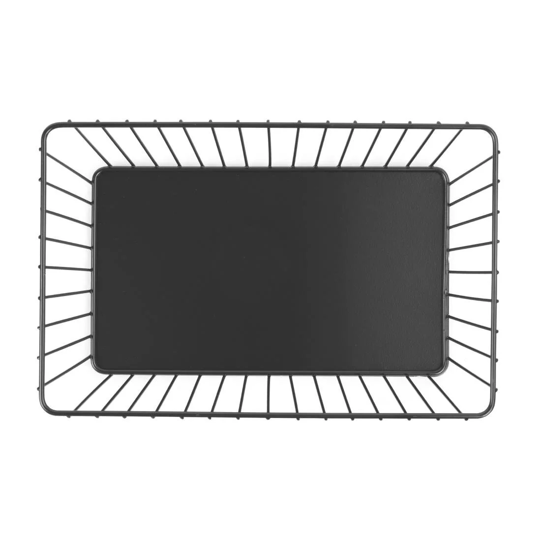 Olympia Wire Food Display Tray Rectangular Black 280x180x100mm - Image 7