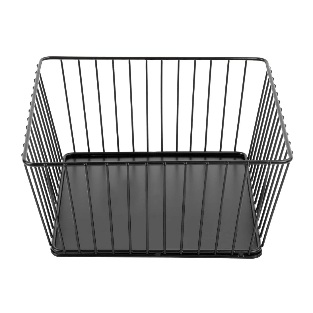 Olympia Wire Food Display Tray Square Black 230x230x100mm - Image 4