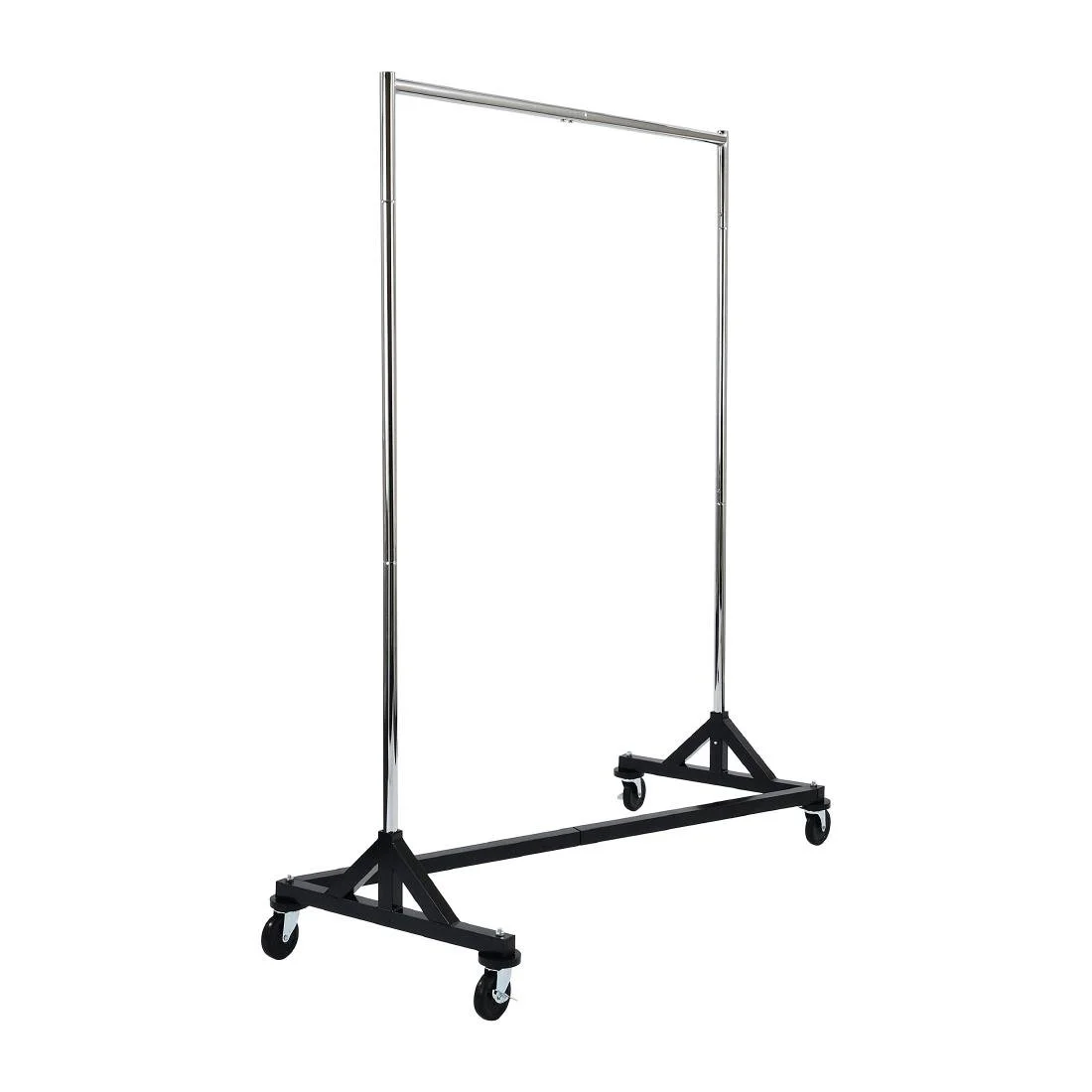Black and Chrome Garment Rail - Image 1