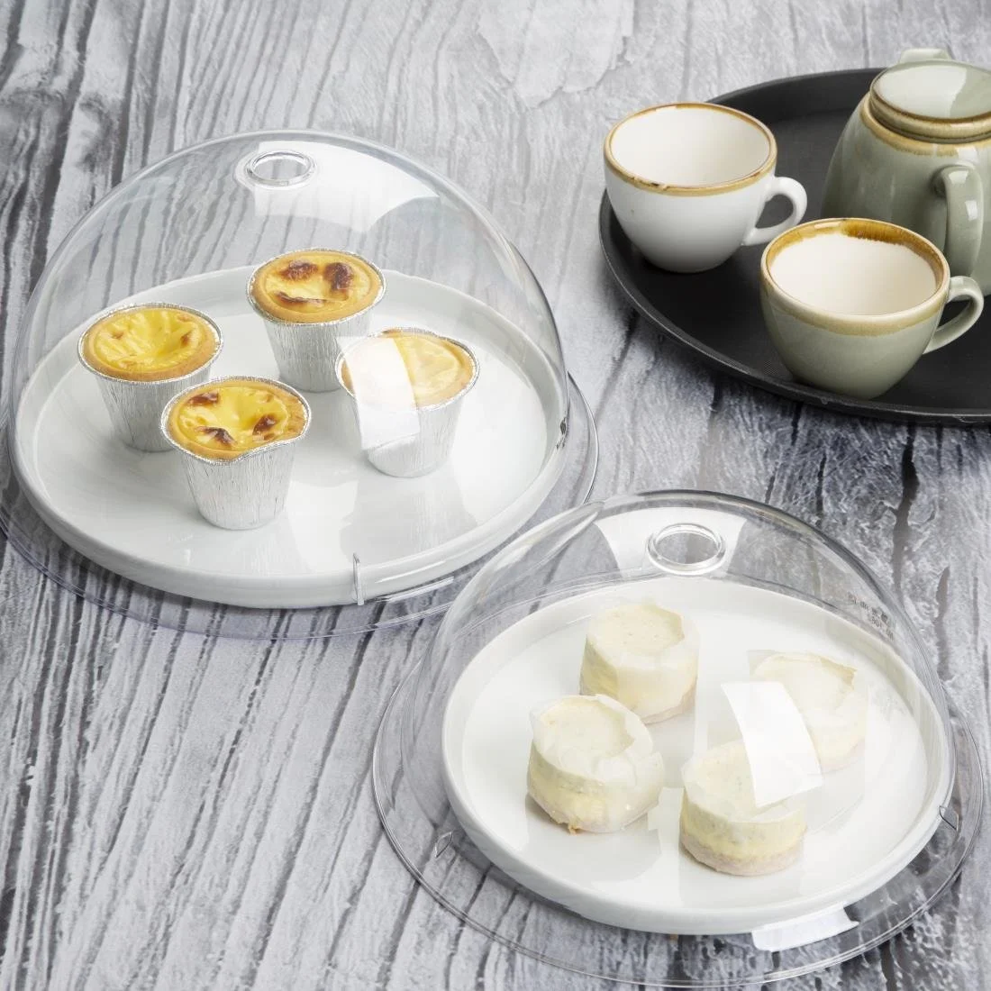 Olympia Kristallon Polycarbonate Domed Plate Cover Round 300mm - Image 5