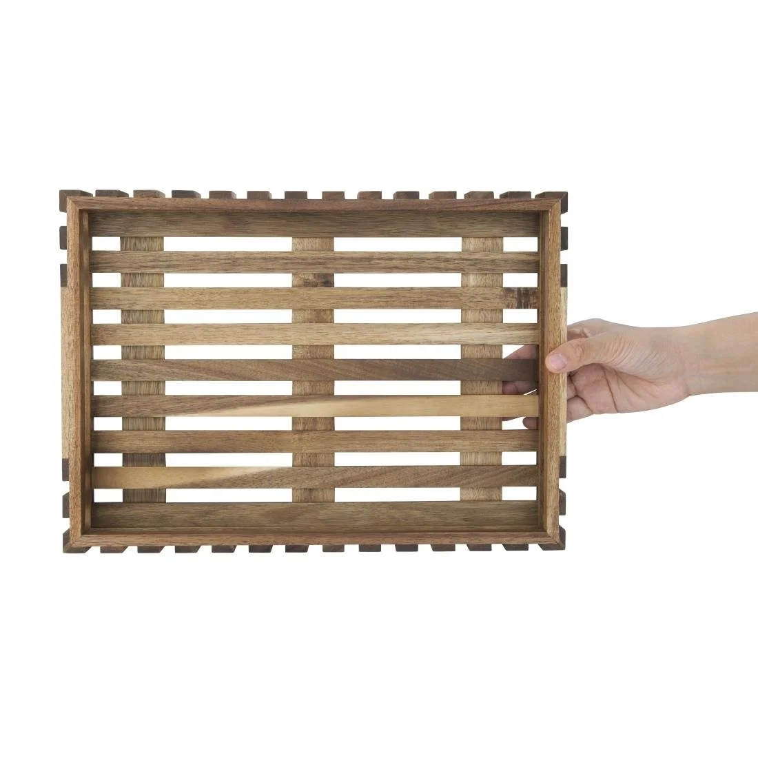 Olympia Acacia Small Storage Box 356x255mm - Image 5