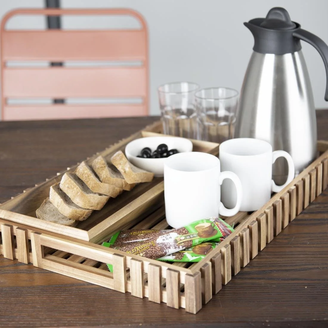 Olympia Acacia Large Storage Box 510x356mm - Image 5