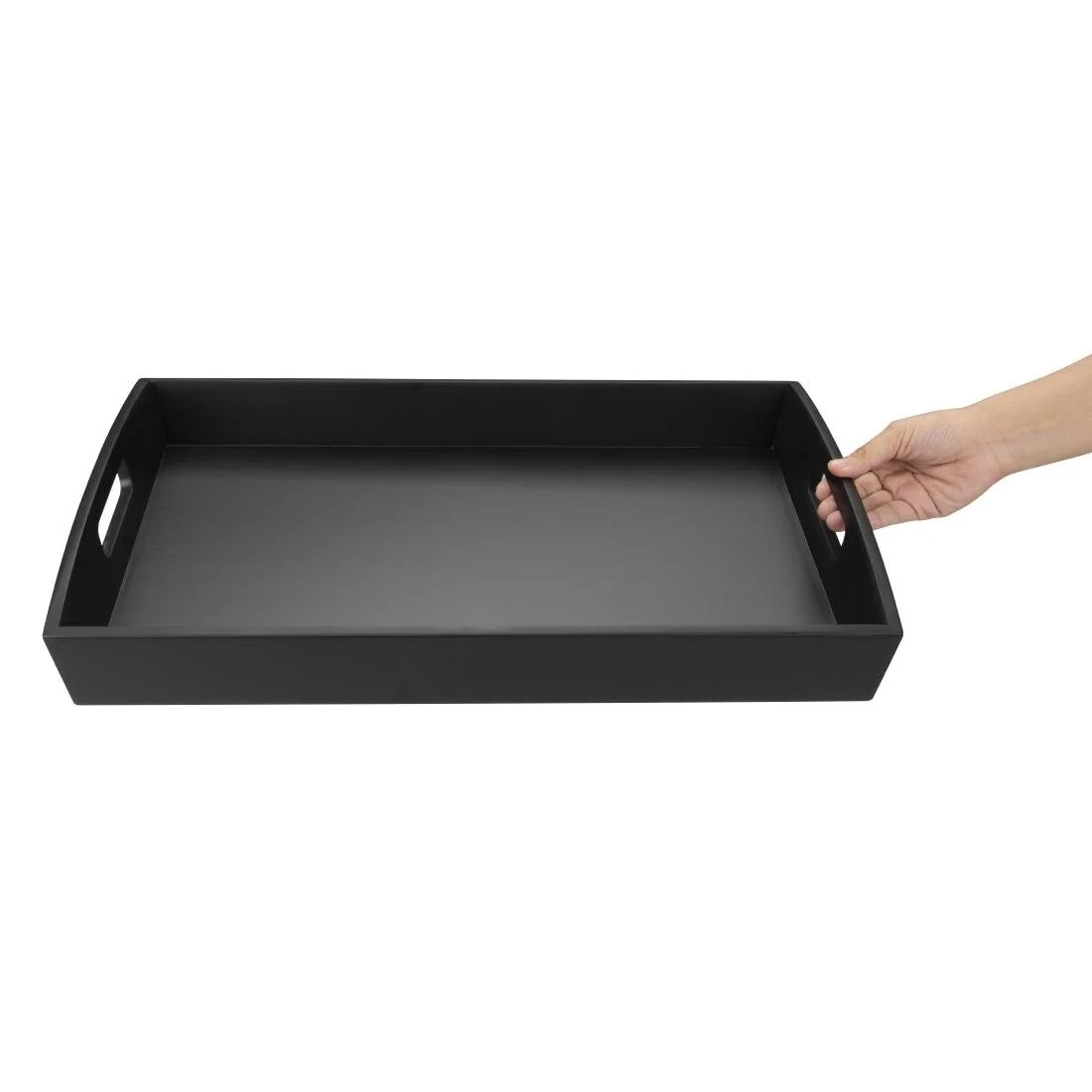 Olympia Bamboo Black Large Serving Tray 510x350mm - Image 4