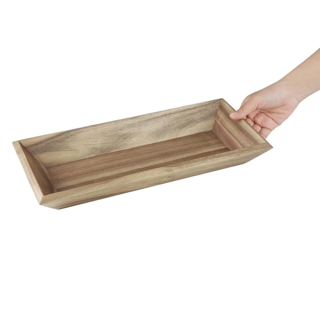 Olympia Acacia Rectangular Tray 380x180mm - Image 5