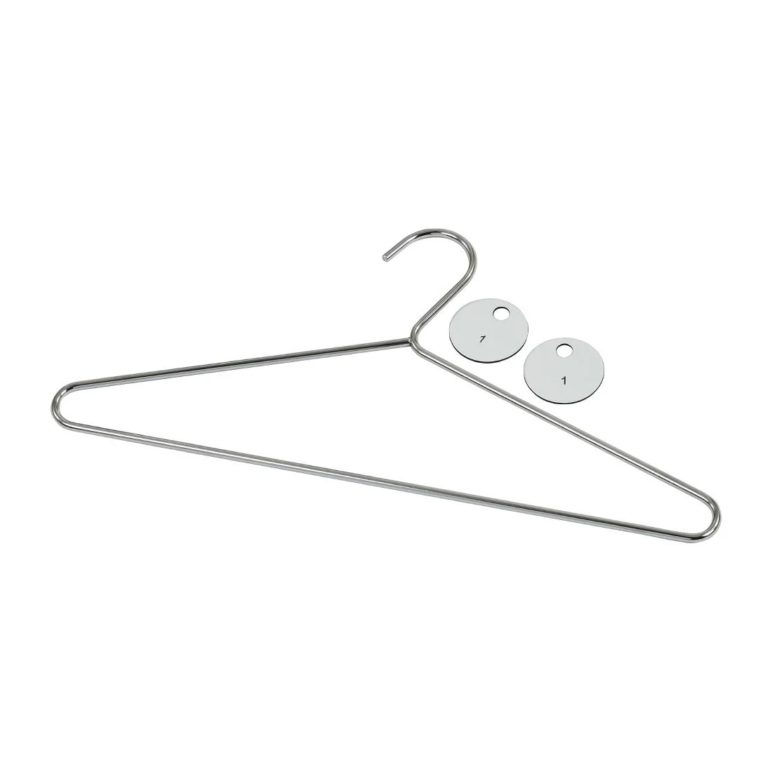 Chrome Plated Steel Hangers with Tags