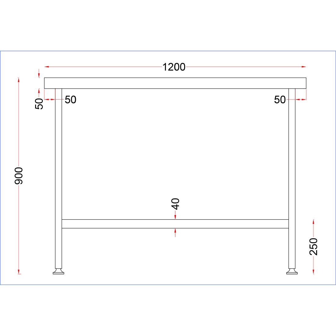 Holmes Stainless Steel Centre Table 1200mm