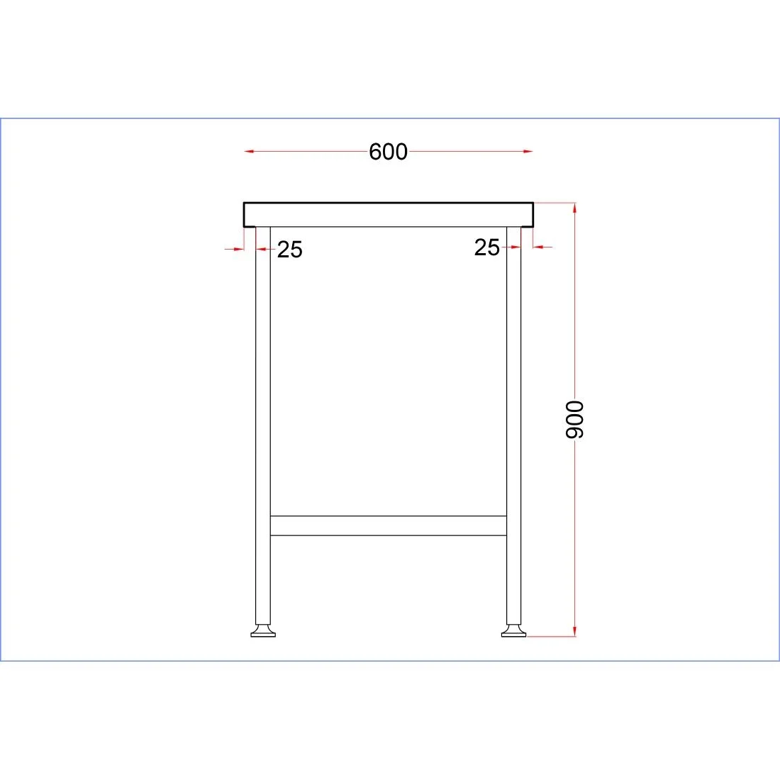 Holmes Stainless Steel Centre Table 1200mm - Image 6