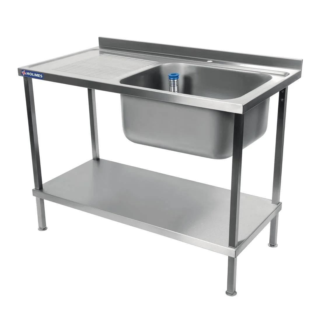 Holmes Fully Assembled Stainless Steel Sink Left Hand Drainer 1200mm - Image 5