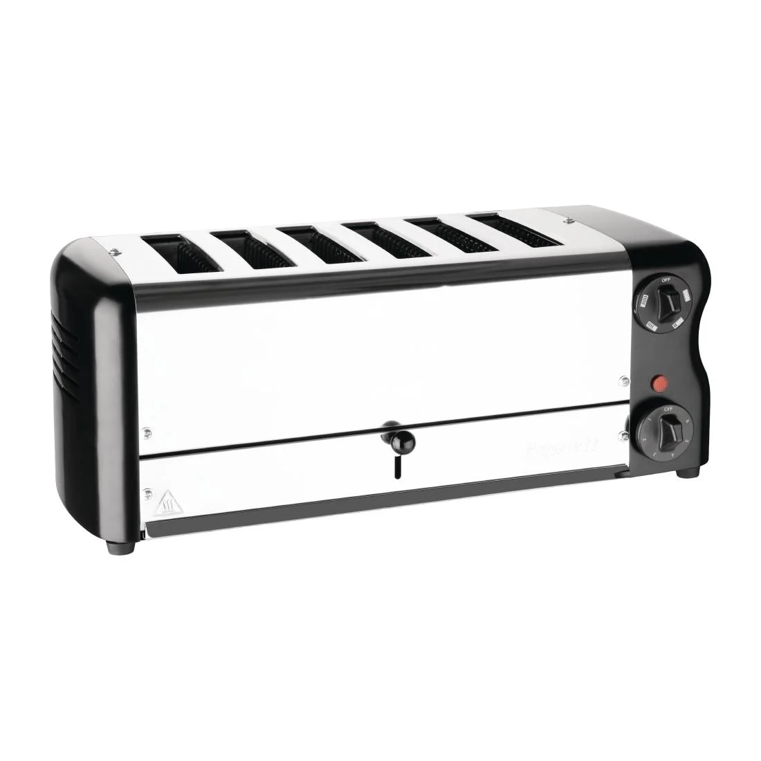 Rowlett Esprit 6 Slot Toaster Jet Black with Duraheat Elements & Sandwich Cage