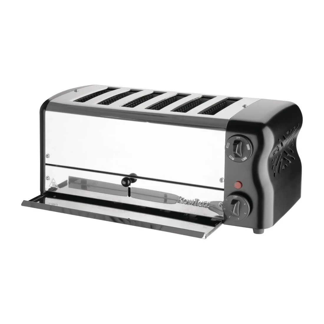 Rowlett Esprit 6 Slot Toaster Jet Black with Duraheat Elements & Sandwich Cage - Image 7