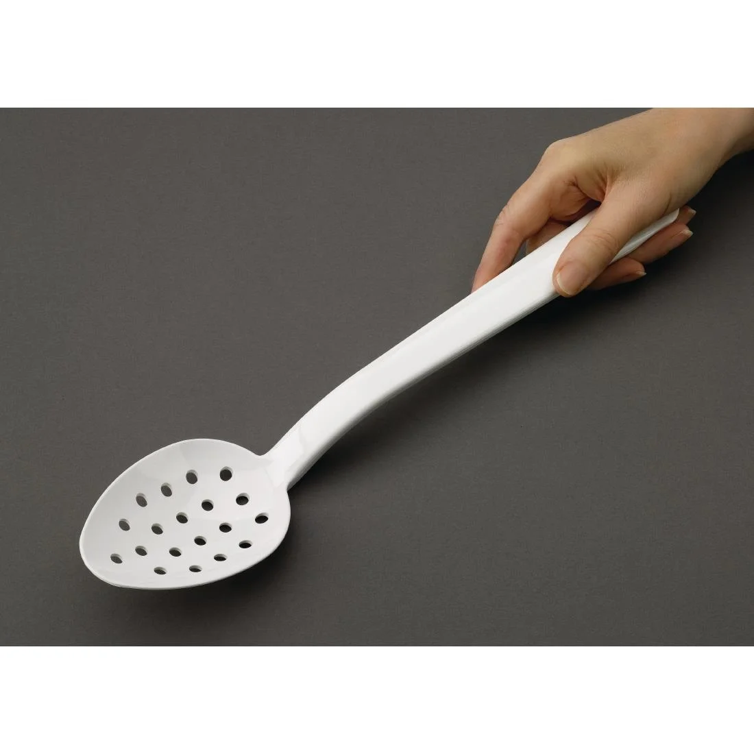 Matfer Bourgeat Exoglass Perforated Serving Spoon White 13" - Image 5