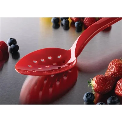 Matfer Bourgeat Exoglass Perforated Serving Spoon Red 13" - Image 3