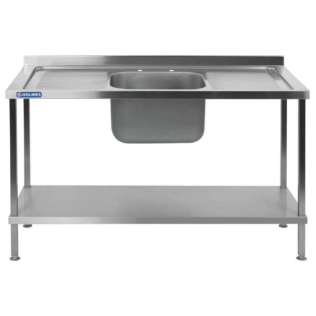 Vogue Stainless Steel Sink Double Drainer 1800mm - Image 3