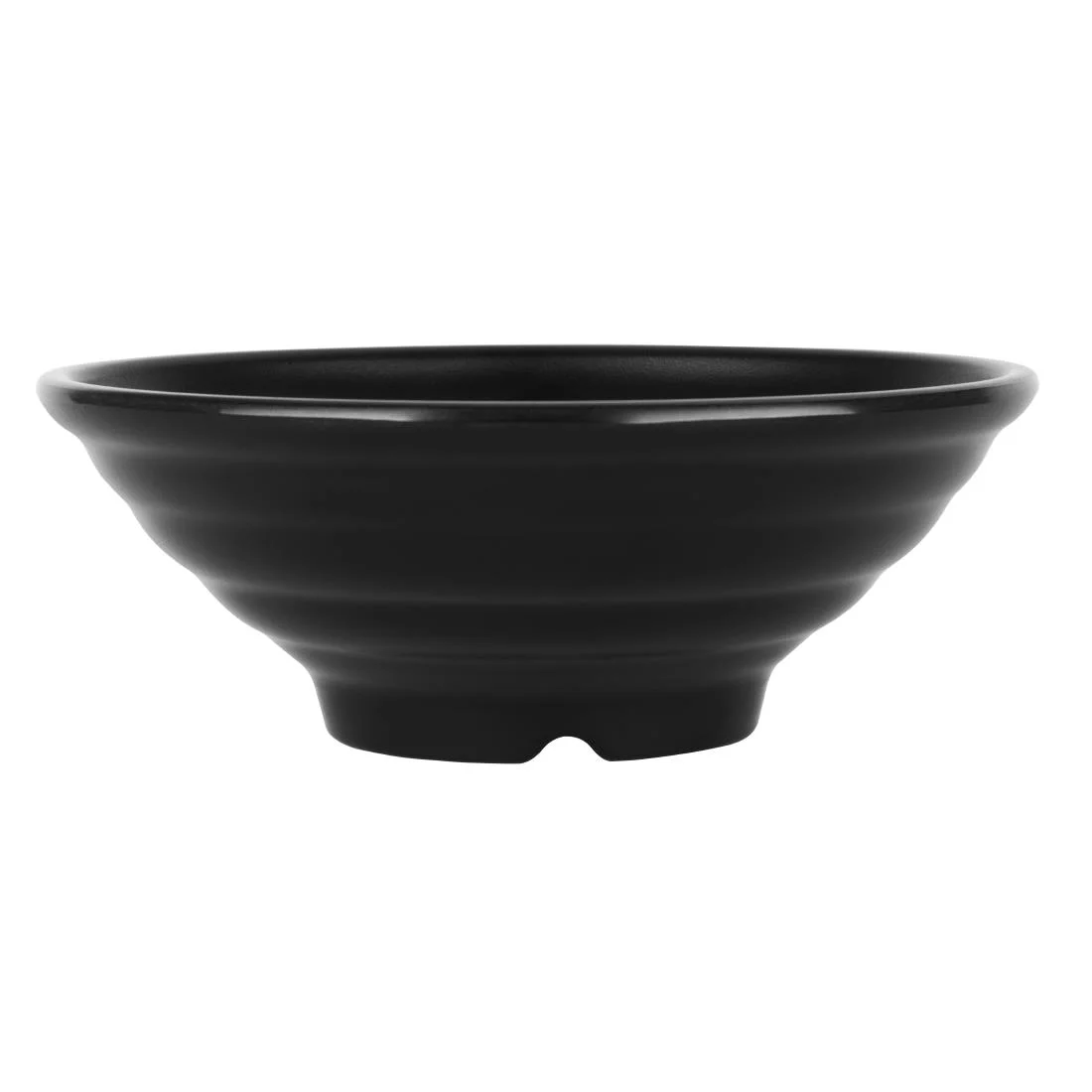 Olympia Kristallon Fusion Melamine Large Bowls Black 225mm (4 Pack) - Image 2