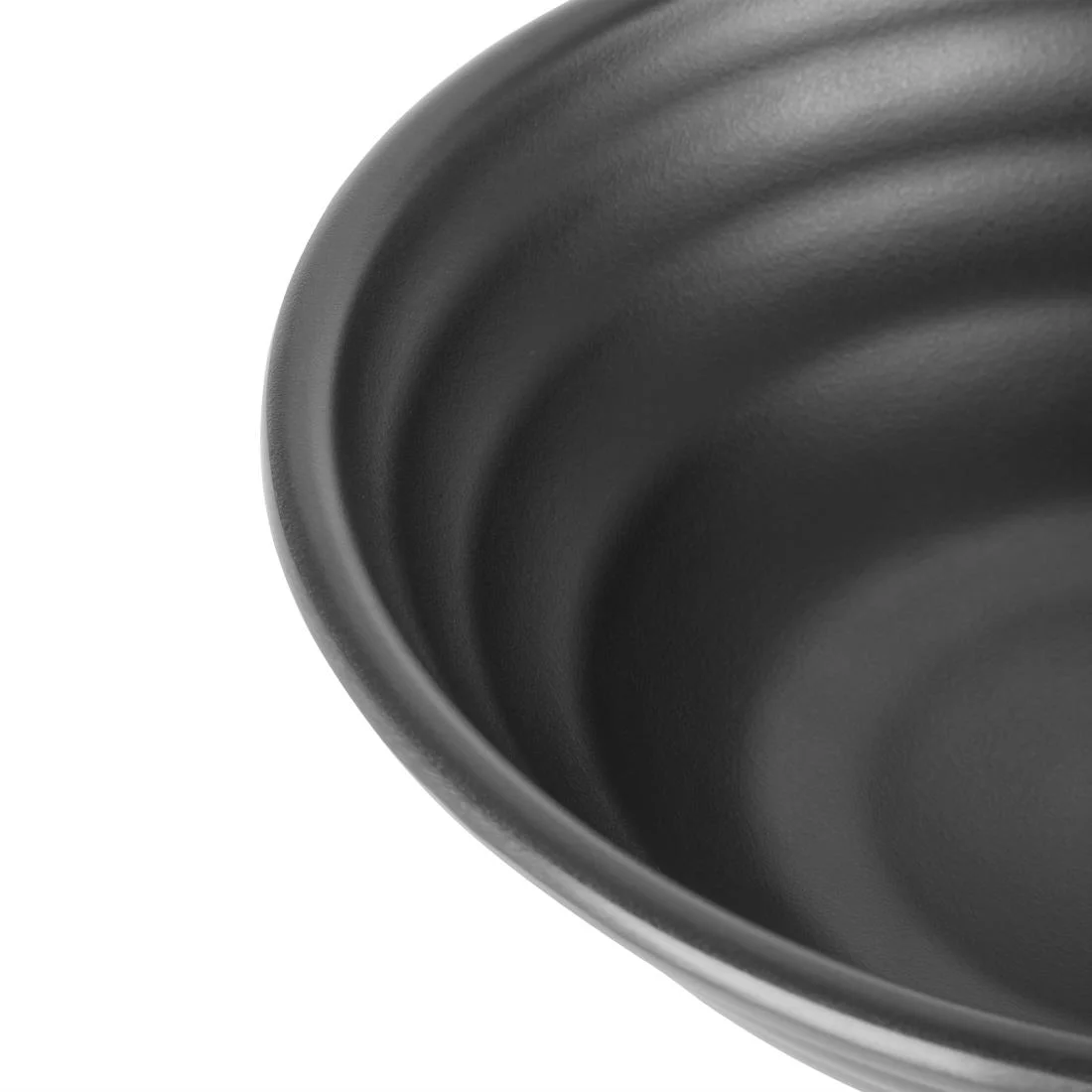 Olympia Kristallon Fusion Melamine Large Bowls Black 225mm (4 Pack) - Image 3