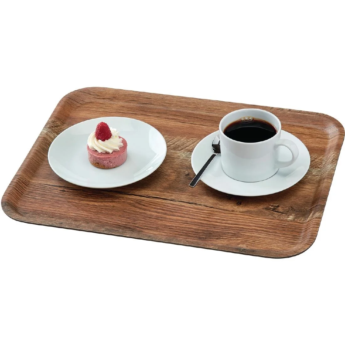 Cambro Madeira Tray Brown Oak 460mm - Image 3