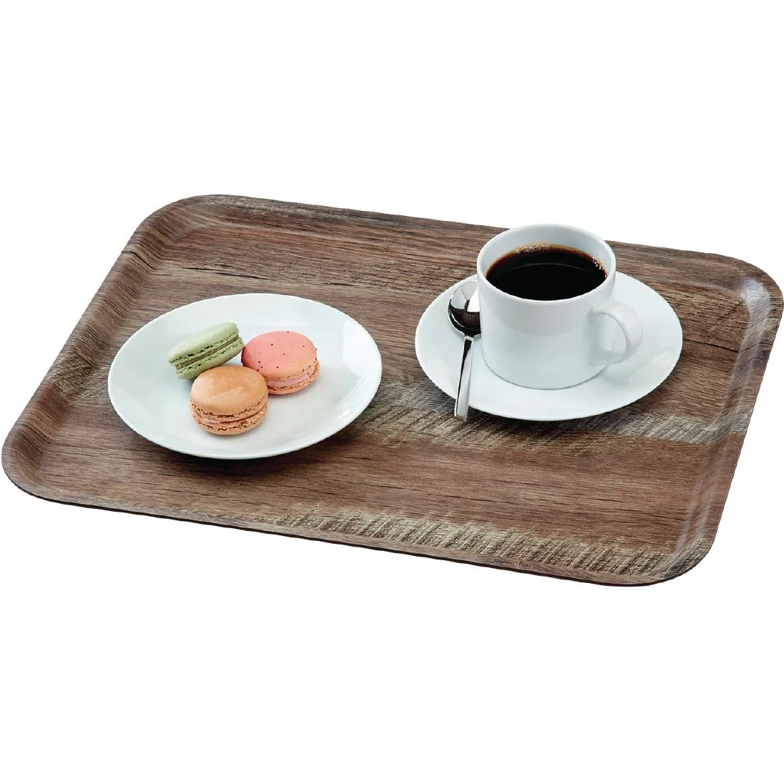 Cambro Madeira Tray Dark Oak 460mm - Image 3