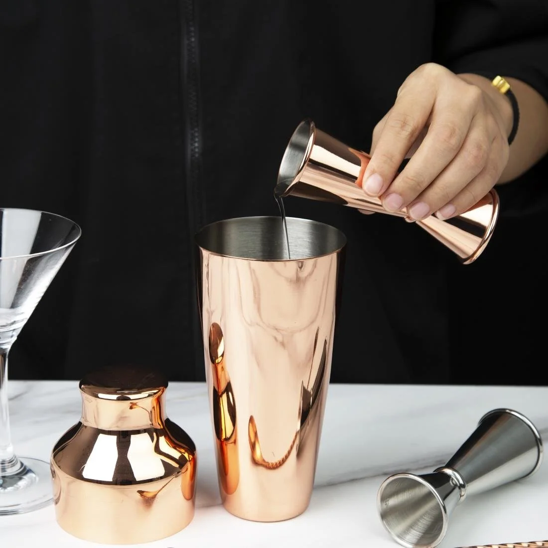 Olympia Banded Jigger Copper 25ml/50ml - Image 6