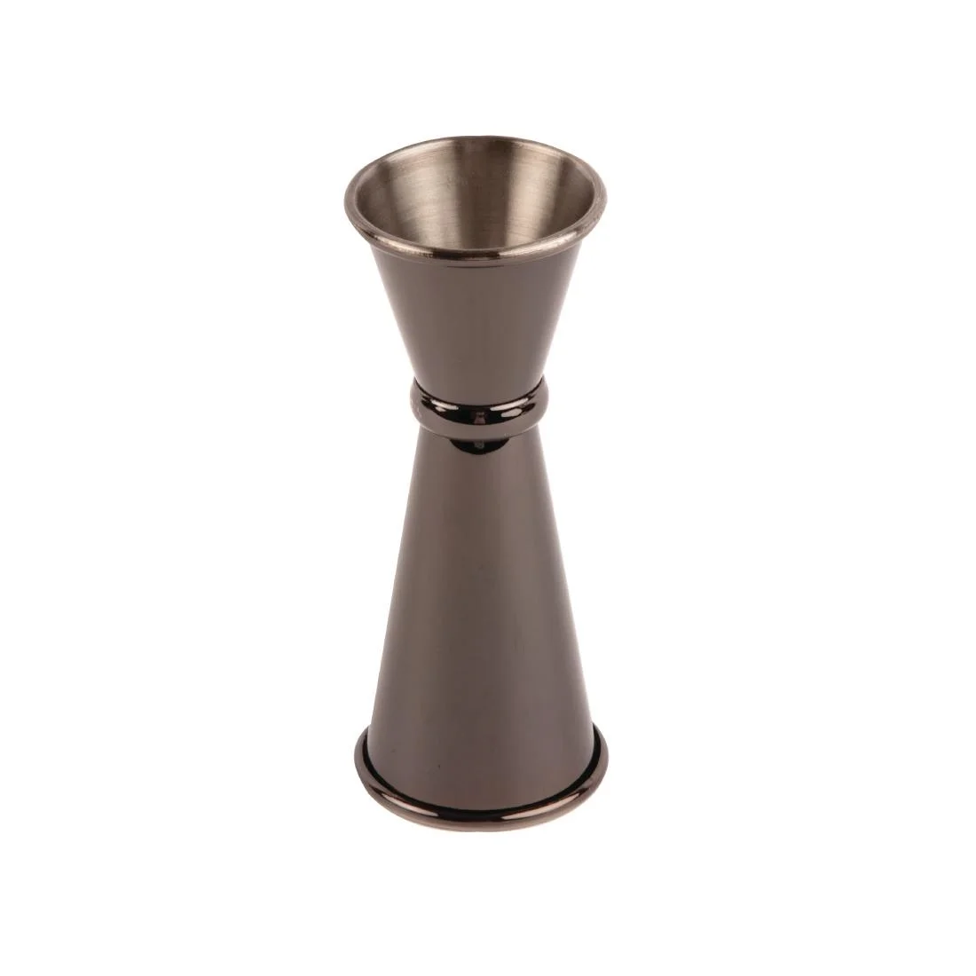 Olympia Banded Jigger Gunmetal 25ml/50ml