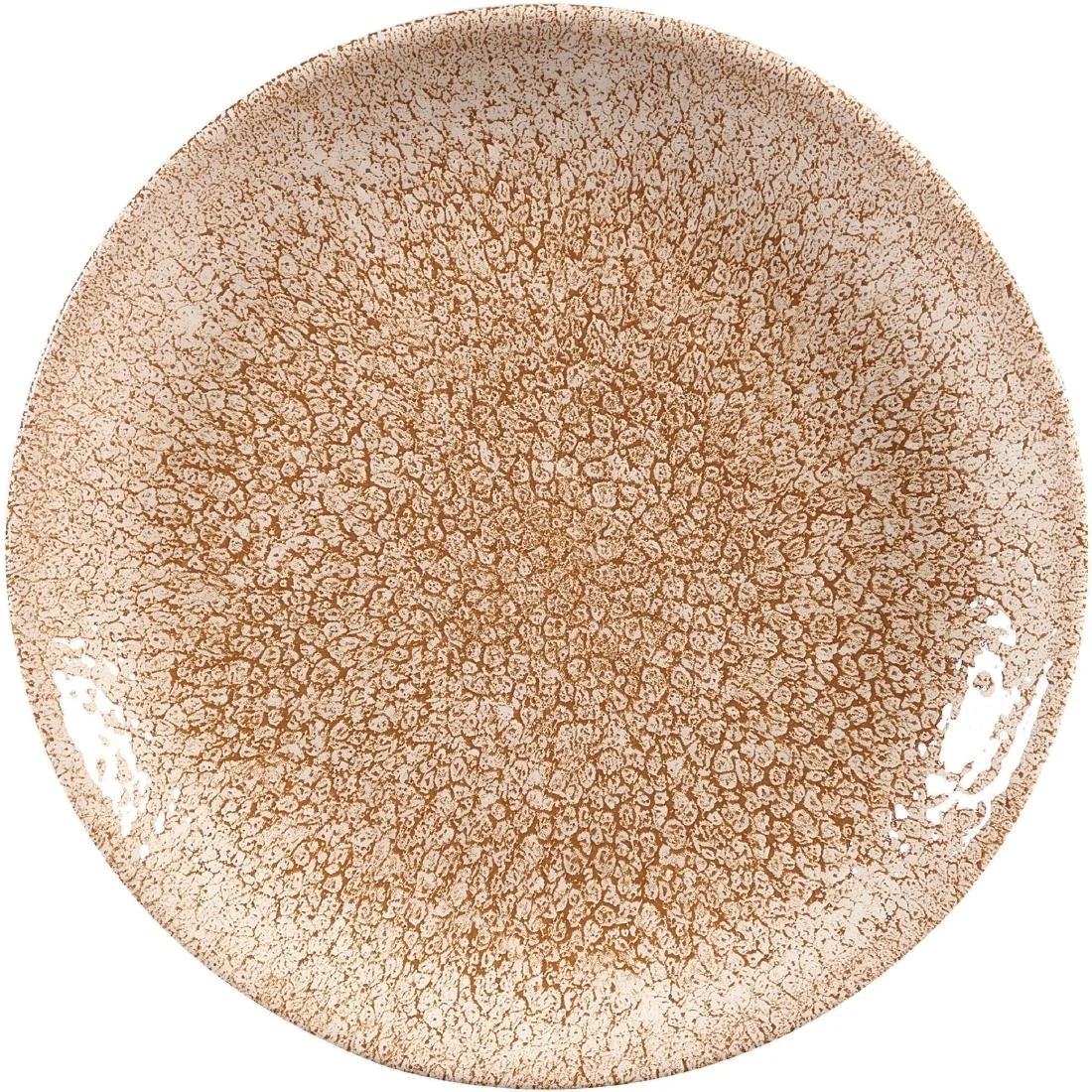 Churchill Studio Prints Raku Coupe Plate Garnet Orange 165mm