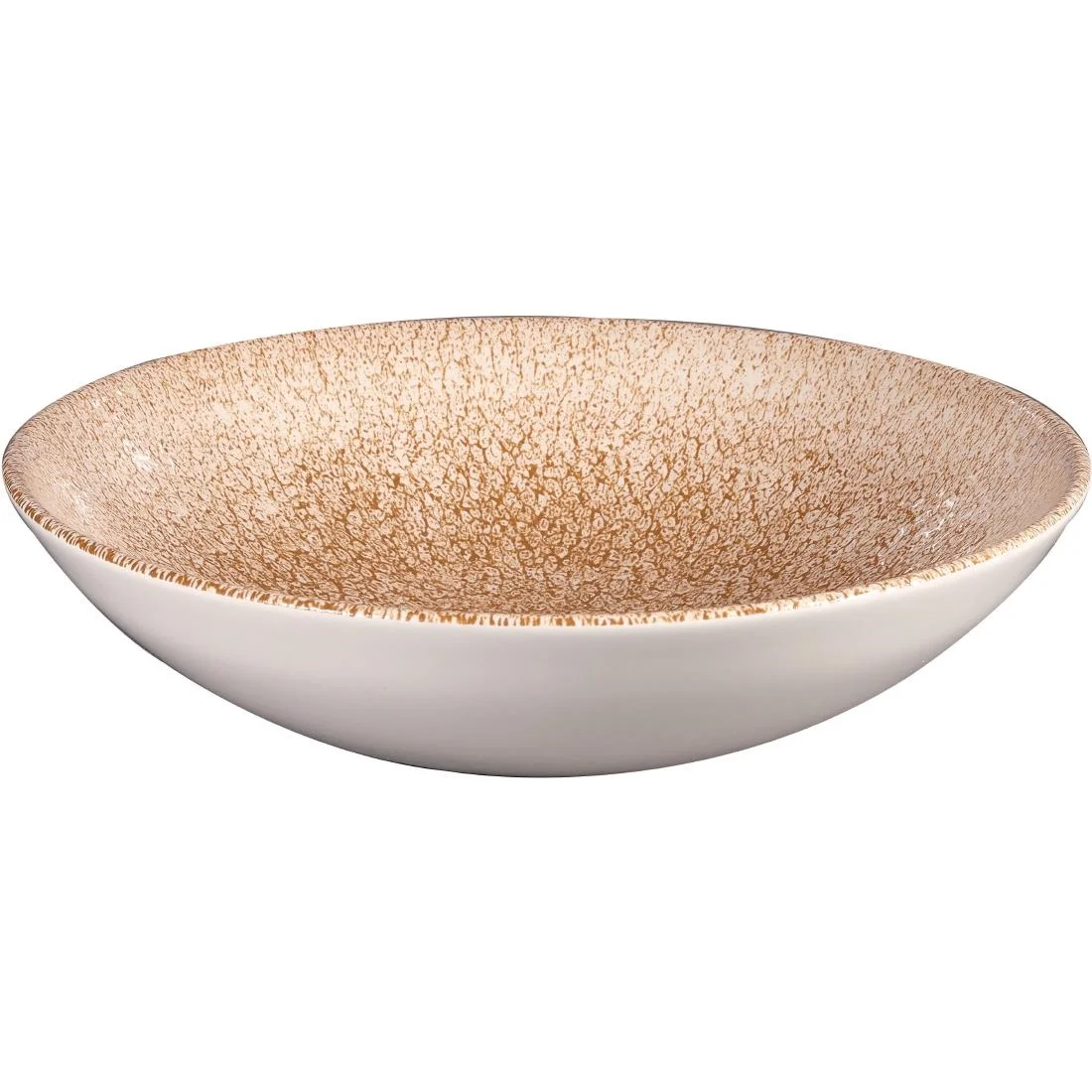 Churchill Studio Prints Raku Coupe Bowl Garnet Orange 182mm - Image 2
