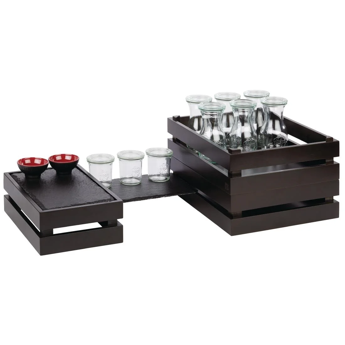 APS Superbox Buffet Crate Black GN1/2 - Image 2