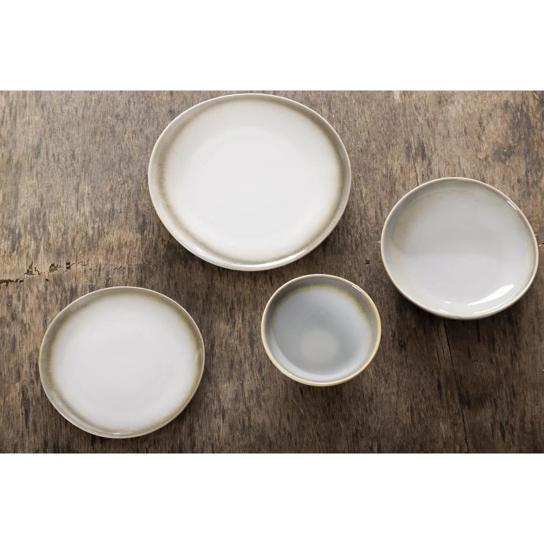 Olympia Birch Coupe Plates Taupe 270mm (6 Pack) - Image 3
