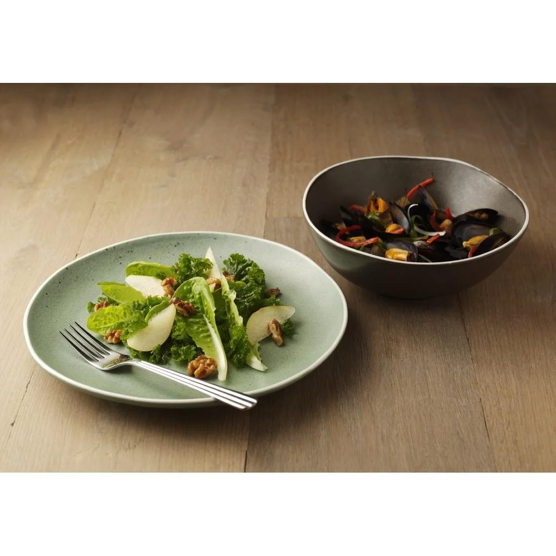 Olympia Chia Deep Bowls Charcoal 210mm (6 Pack) - Image 3