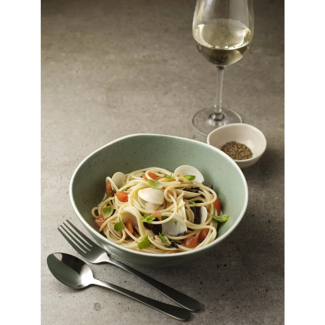 Olympia Chia Deep Bowls Green 210mm (6 Pack) - Image 3
