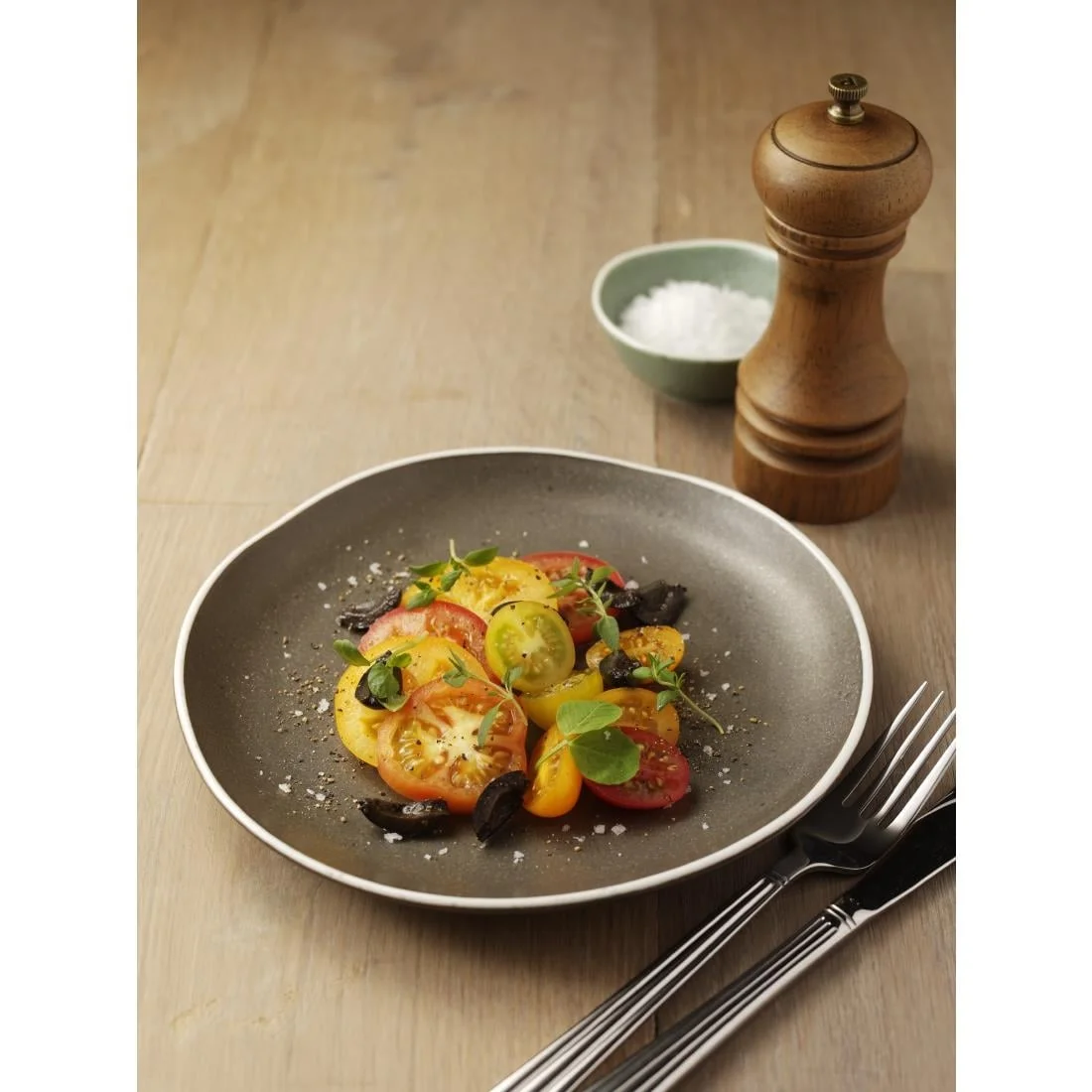 Olympia Chia Plates Charcoal 270mm (6 Pack) - Image 5