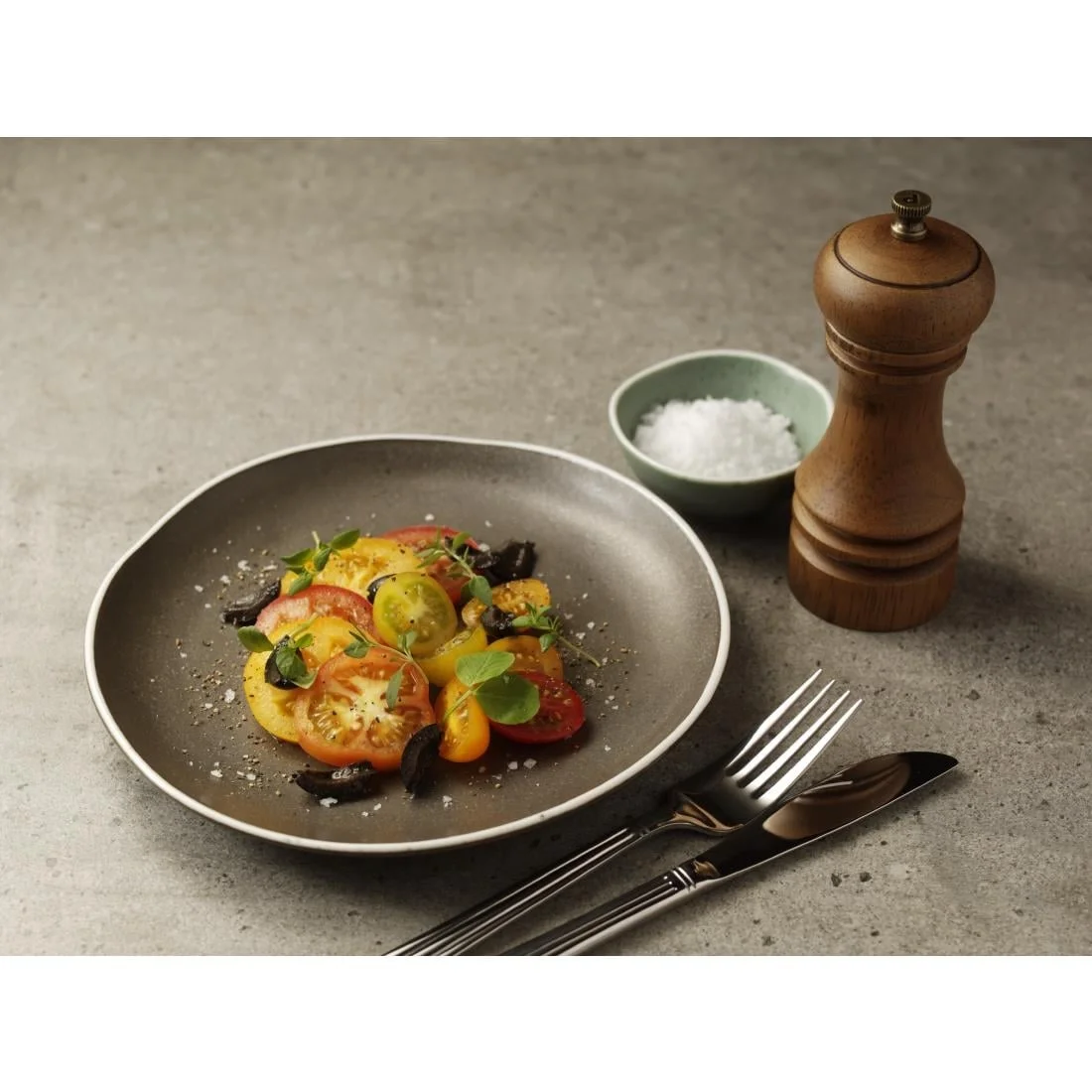 Olympia Chia Plates Charcoal 270mm (6 Pack) - Image 4