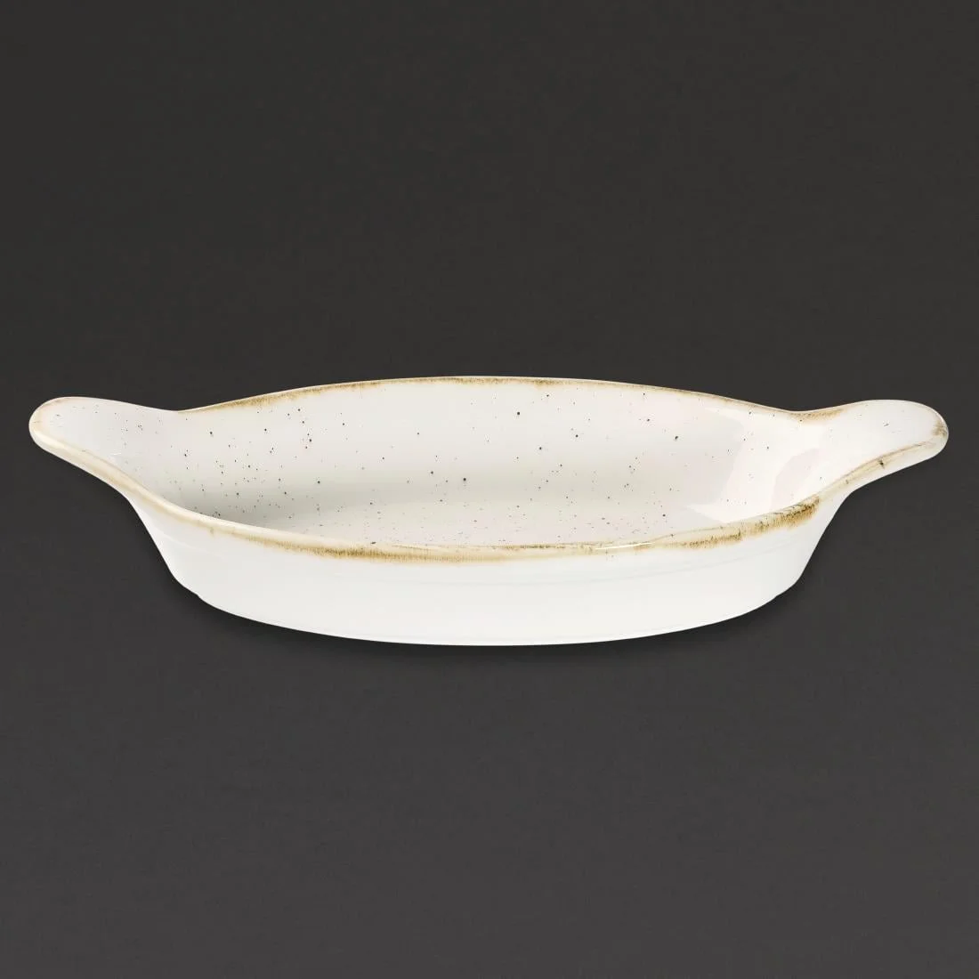 Churchill Stonecast Oval Eared Dishes Barley White 205mm (6 Pack) - Image 4