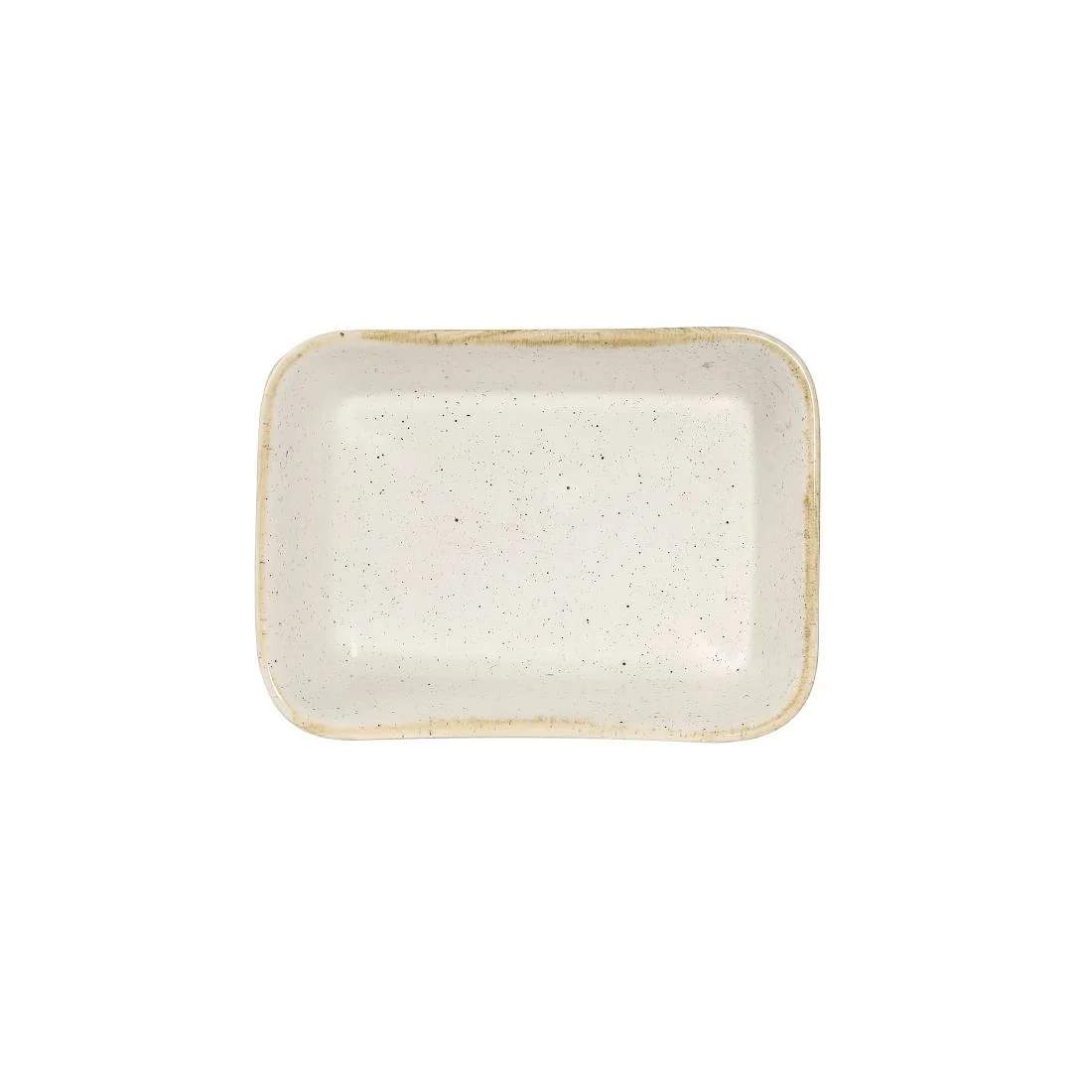 Churchill Stonecast Deep Rectangular Dishes Barley White 160mm (12 Pack) - Image 2