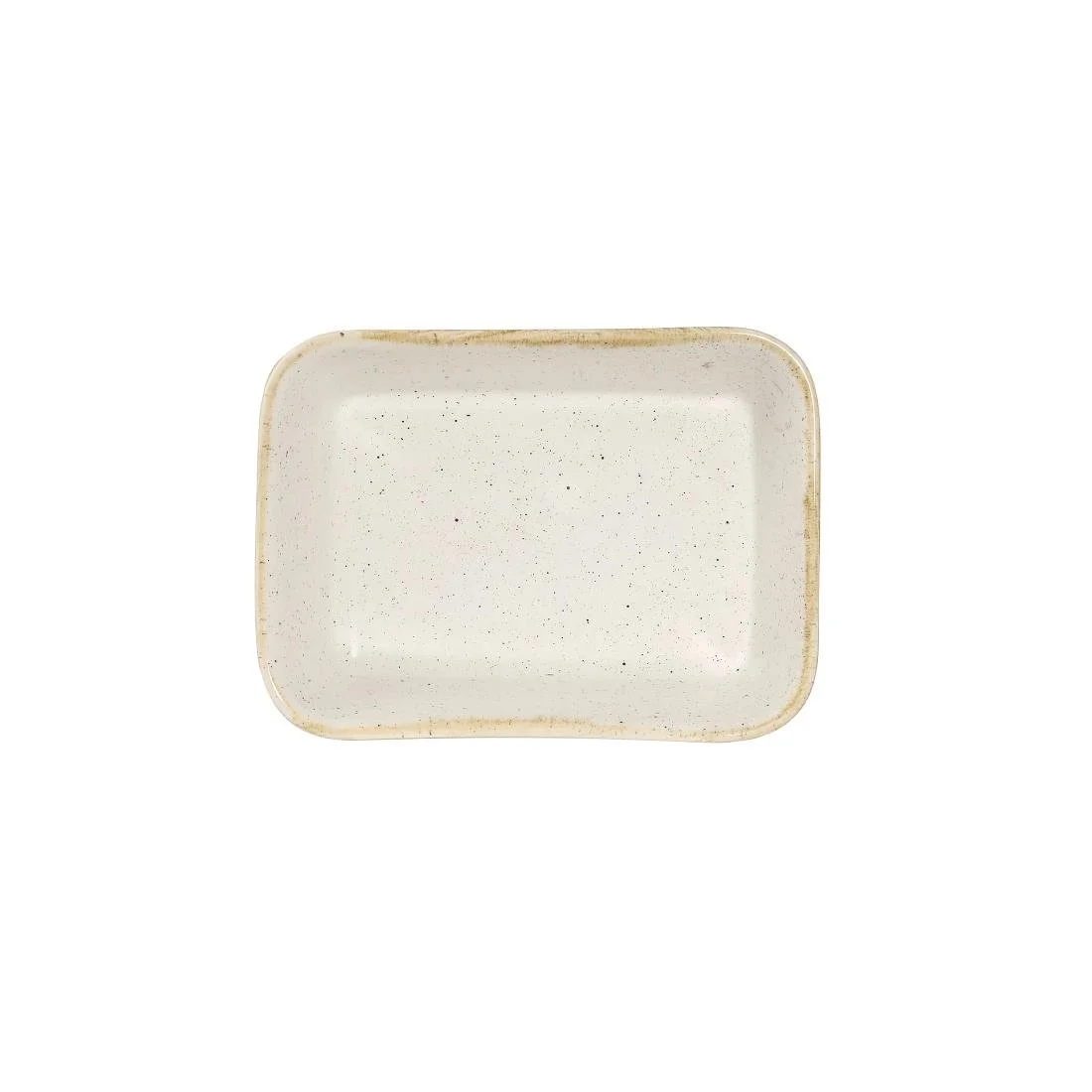 Churchill Stonecast Deep Rectangular Dishes Barley White 160mm (12 Pack) - Image 2