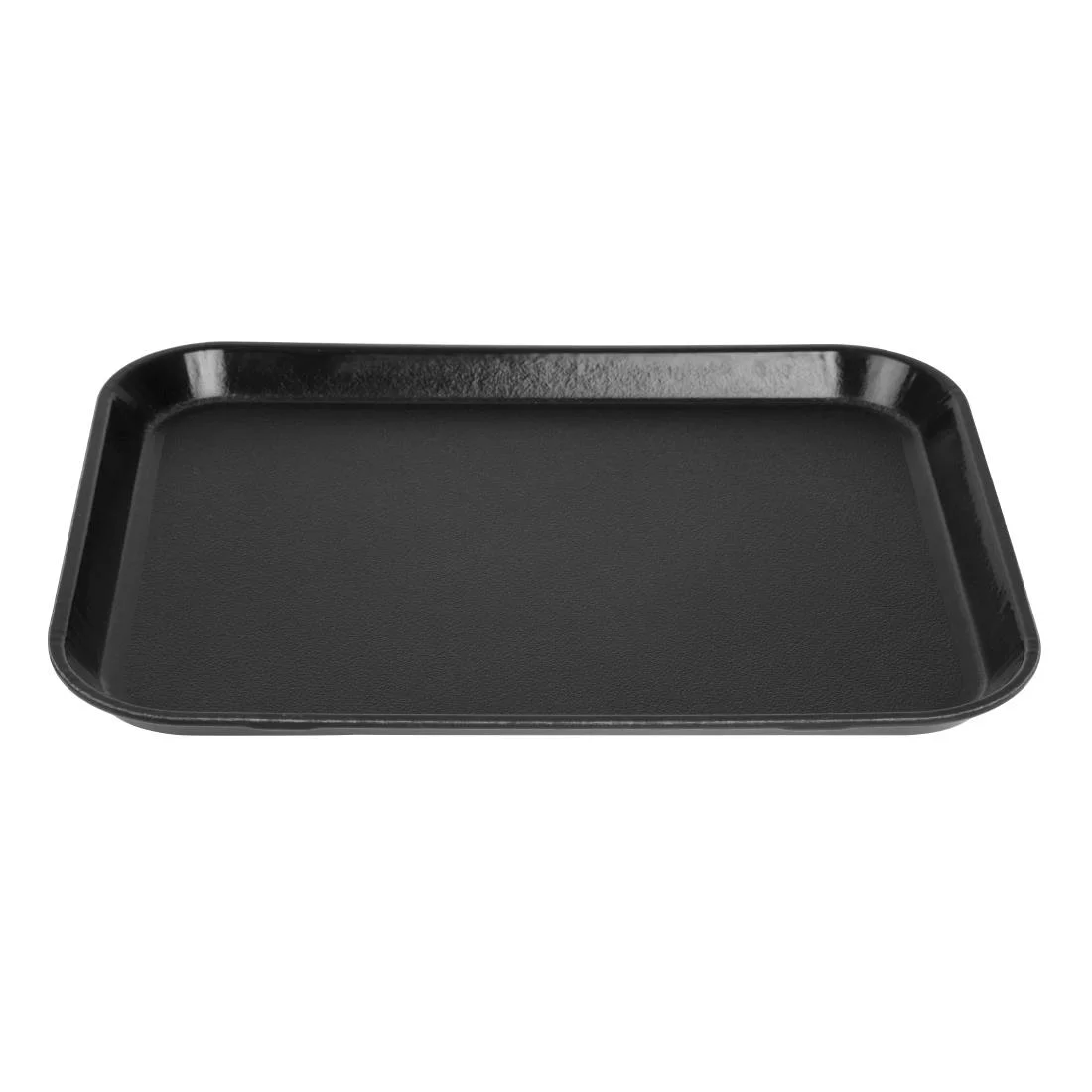 Cambro EpicTread Fibreglass Rectangular Non-Slip Tray Black 350mm - Image 2