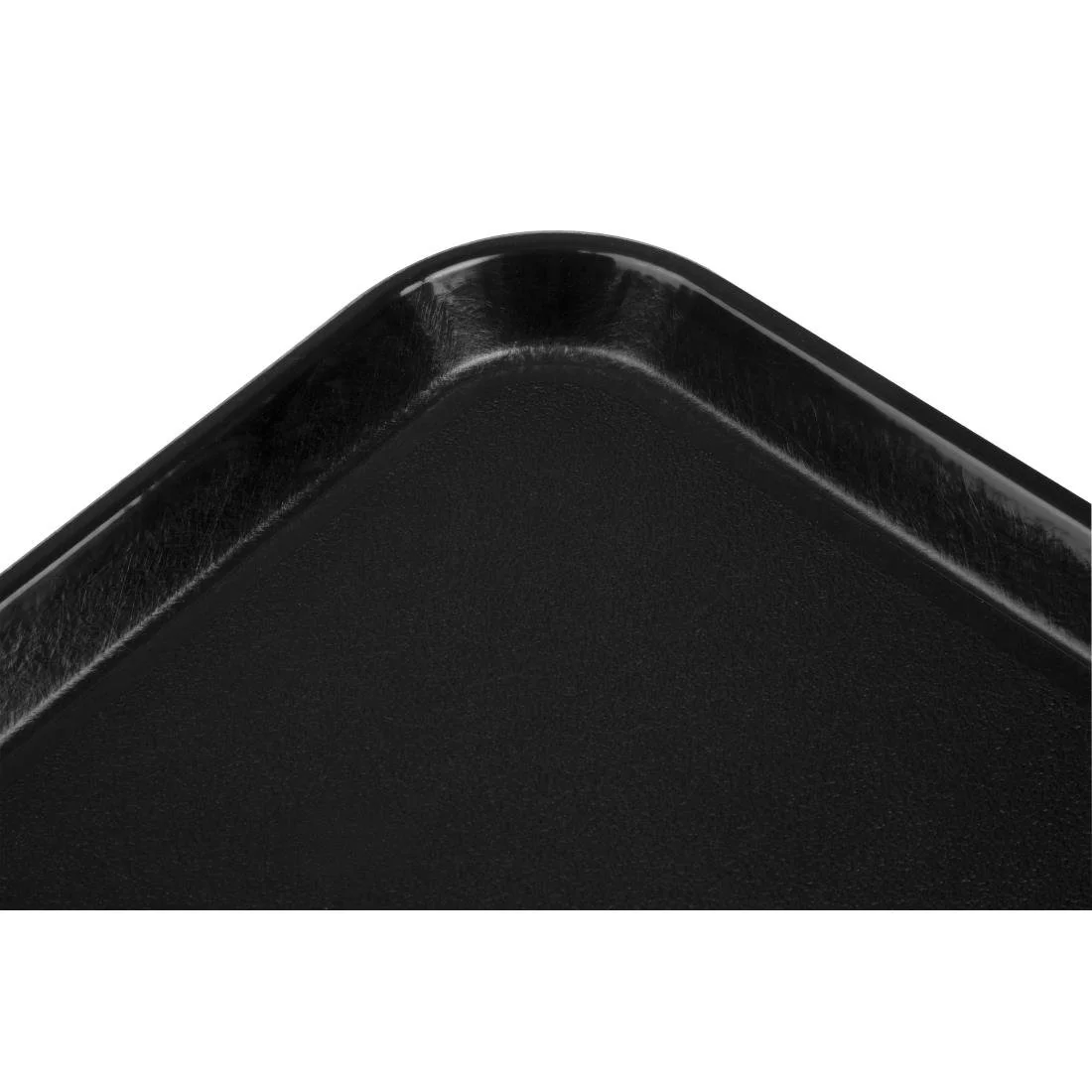 Cambro EpicTread Fibreglass Rectangular Non-Slip Tray Black 350mm - Image 5