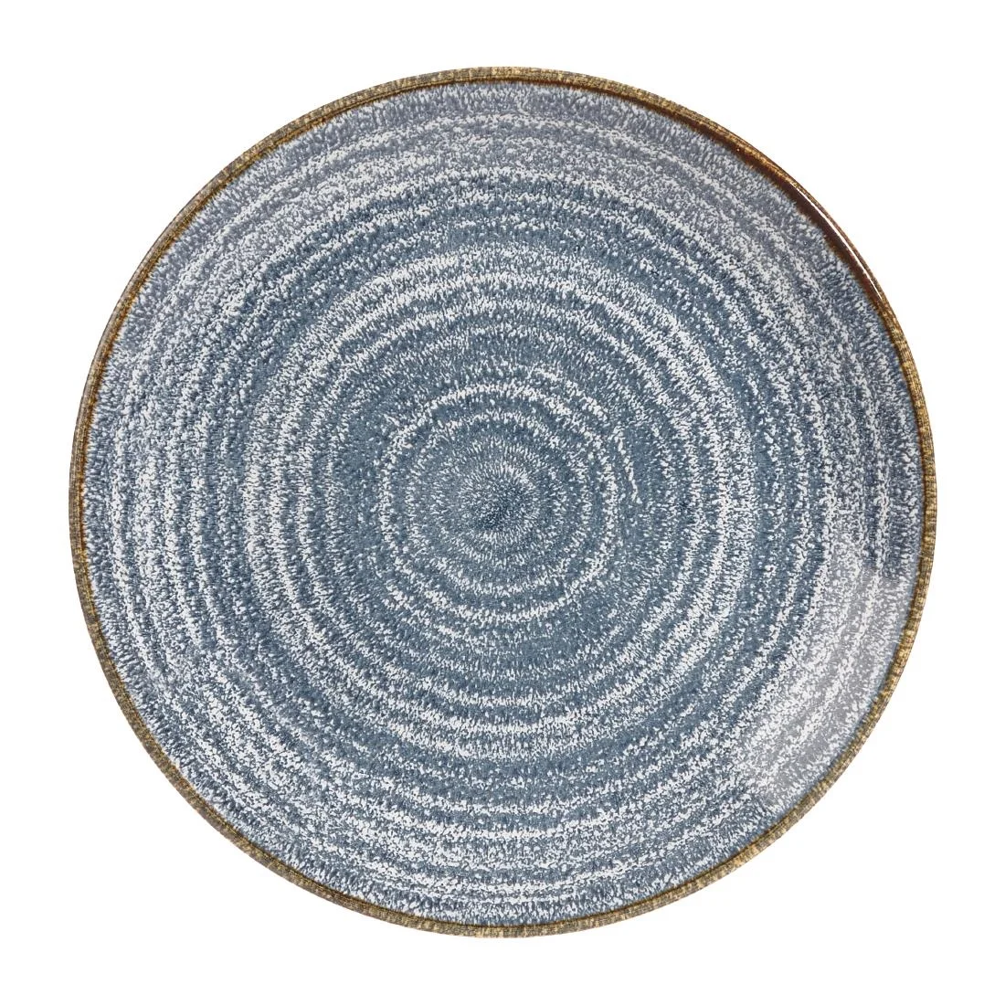 Churchill Studio Prints Homespun Coupe Plates Slate Blue 165mm (12 Pack)