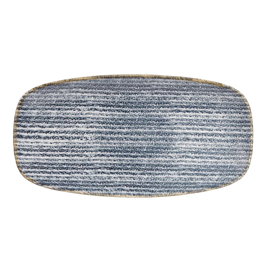 Churchill Studio Prints Homespun Rectangular Plates Slate Blue 298mm (12 Pack)