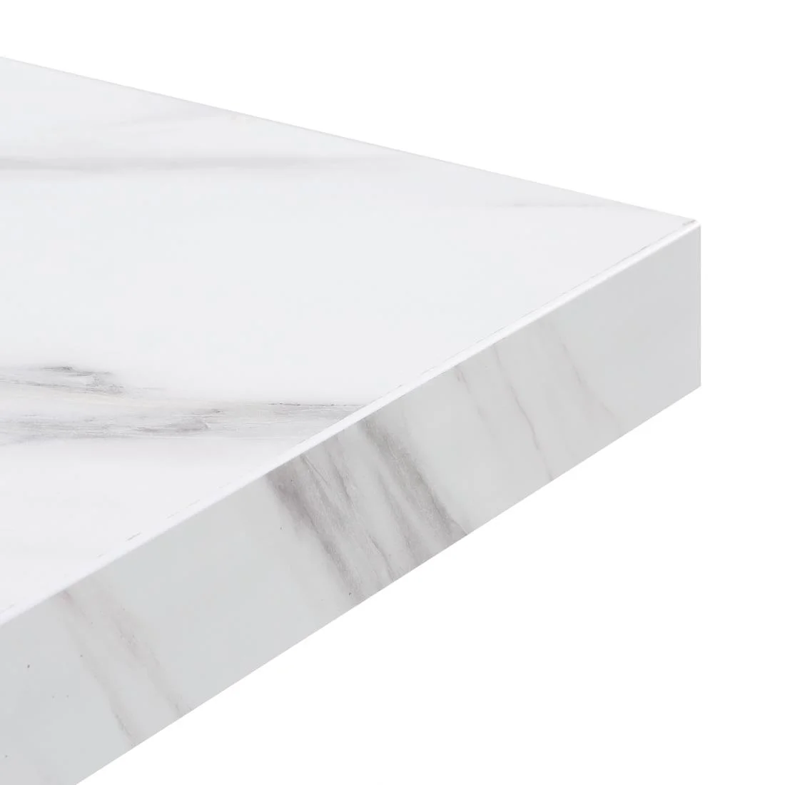 Bolero Pre-Drilled Square Table Top Marble Effect 700mm - Image 4