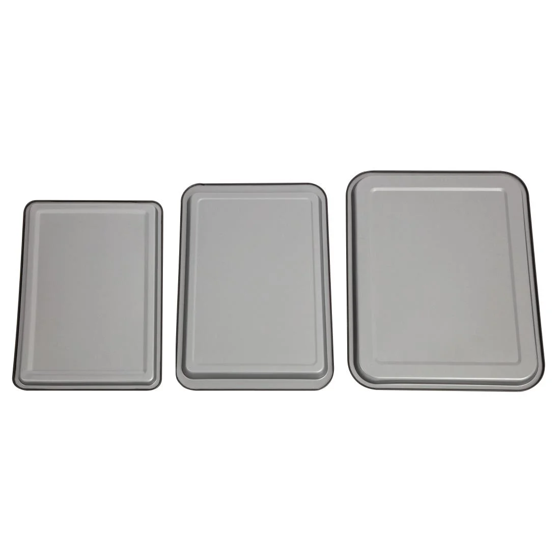 Nisbets Essentials Non Stick Baking Trays (3 Pack) - Image 3